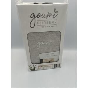 Goumi Baby Nursery Fitted Crib Sheet Gray Viscose From Bamboo‎ & Organic Cotton